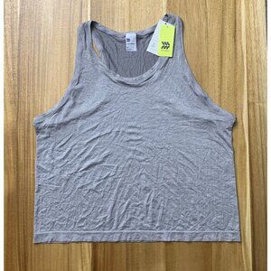 All In Motion Womens Seamless Tank Heathered Gray Sleeveless Athletic Wear XXL